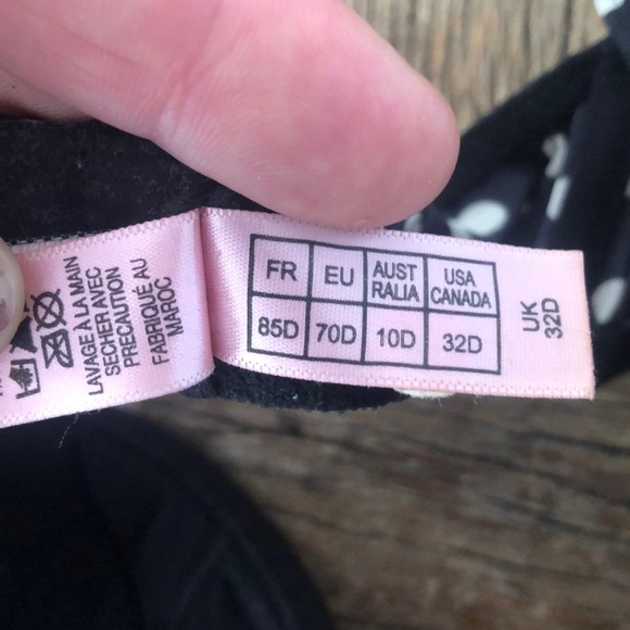 Agent Provocateur Minnie Polka Dot Silk Bra - Picture 4 of 4